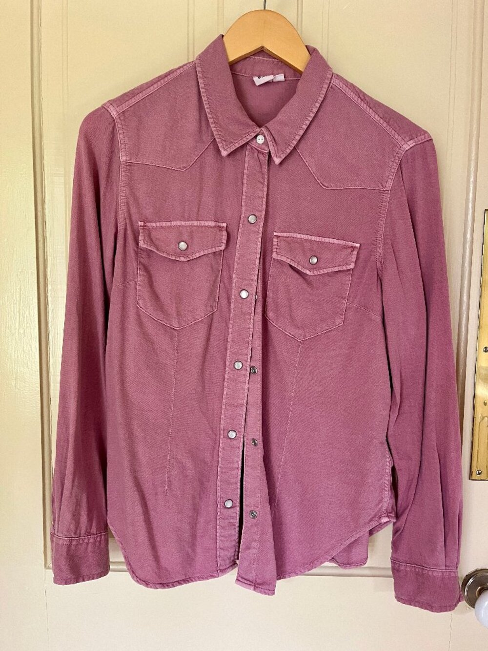 GAP pink women's western shirt